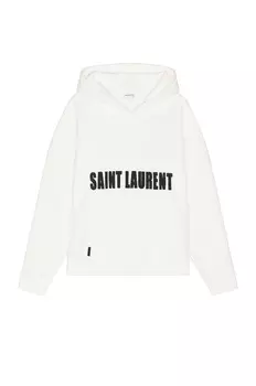 Худи Saint Laurent Reverse, цвет Naturel & Noir