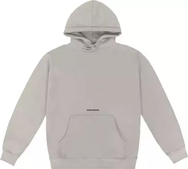 Худи Saintwoods Logo Hoodie 'Cement', серый