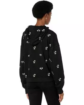 Худи Saltwater Luxe Crystal French Terry Zip-Up Hoodie, цвет Off-Black