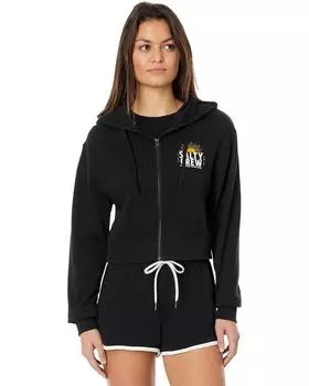 Худи Salty Crew Cruisin Crop Full Zip, черный