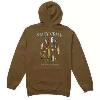 Худи Salty Crew Lure gear fleece, зеленый
