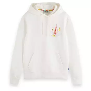 Худи Scotch & Soda Front Back Artwork, бежевый