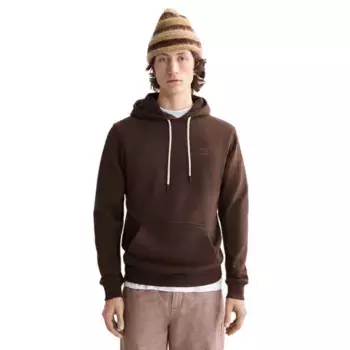 Худи Scotch & Soda Regular Fit Logo Badge, коричневый