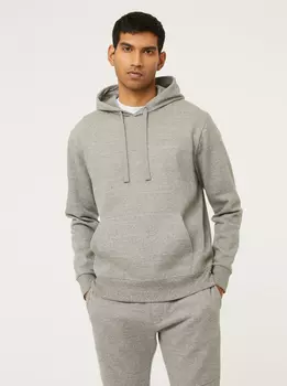 Худи серого цвета из джерси с кулиской George., серый
