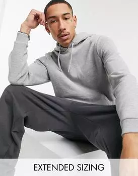 Худи серого меланжевого цвета ASOS DESIGN