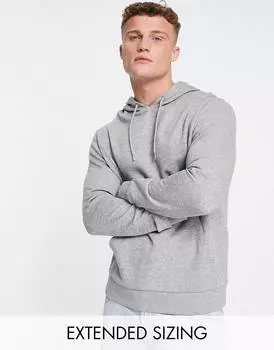 Худи серого меланжевого цвета ASOS DESIGN