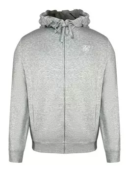 Худи SikSilk Zip-Up Hoodie, цвет mottled grey