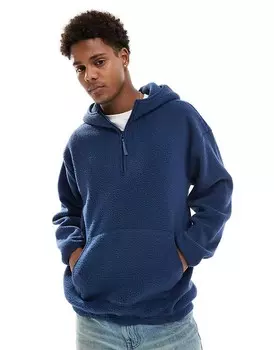 Худи синего цвета Levi's Sherpa