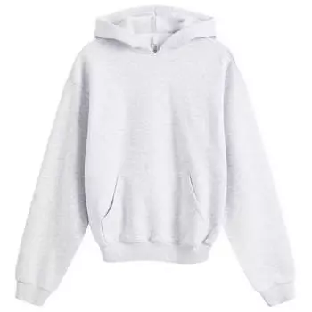 Худи Skims Cotton Fleece Pullover Hoodie, цвет Light Heather Grey