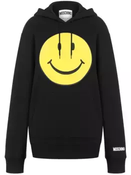 Худи Smiley Moschino, черный