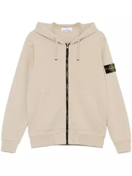 Худи со съемной нашивкой Stone Island, зеленый