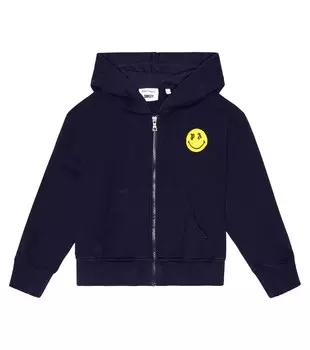 Худи со смайликом и логотипом Palm Angels, синий