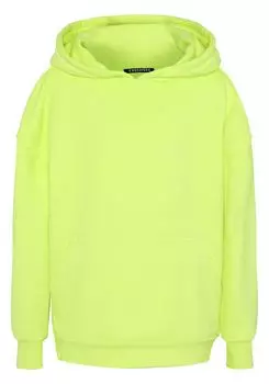 Худи со звездным узором и надписью на спине CHIEMSEE, цвет Safety Yellow