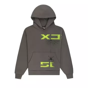 Худи Sp5der 5Ex Hoodie Slate Grey, серый