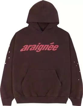 Худи Sp5der Araignee Hoodie 'Brown', коричневый