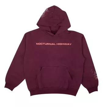 Худи Sp5der Highway Graphic Hoodie Sweatshirt Purple, фиолетовый