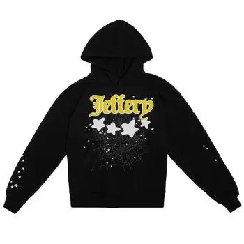Худи Sp5der Jeffery Hoodie Black, черный
