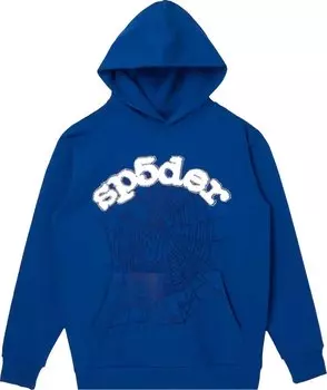 Худи Sp5der Logo Hoodie 'Blue', синий