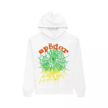 Худи Sp5der Og Web V2 Gradient Hoodie 'White', белый