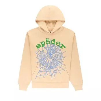 Худи Sp5der Og Web V2 Hoodie 'Cream', кремовый