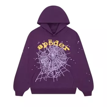 Худи Sp5der OG Web V2 Hoodie Purple, фиолетовый