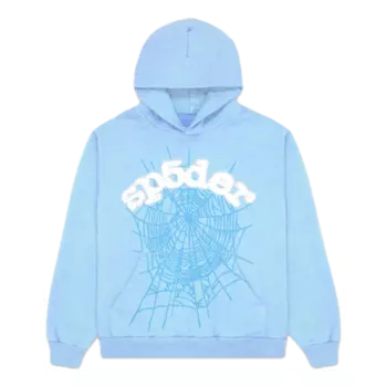 Худи Sp5der Web Hoodie 'Sky Blue', синий