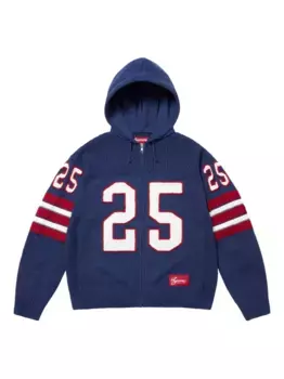 Худи Sport SS 25 Navy на молнии Supreme, синий