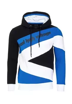 Худи спортивного дизайна RUSTY NEAL, цвет Schwarz / Sax / Wei_