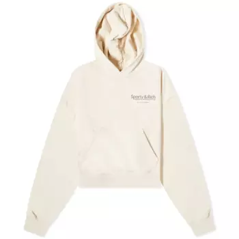 Худи Sporty & Rich Club Cropped, кремовый