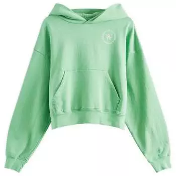 Худи Sporty & Rich Srhwc Cropped Hoodie, зеленый