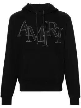 Худи Staggered с нашивками AMIRI, черный