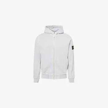 Худи Stone Island с двумя карманами и нашивкой, серый