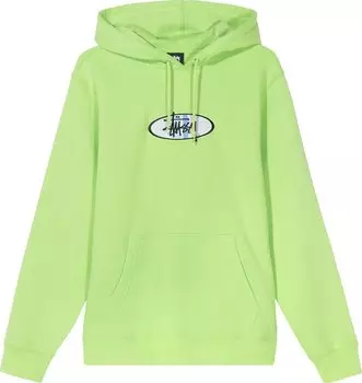 Худи Stussy 2 Bar App. Hoodie 'Green', зеленый