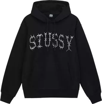 Худи Stussy Barb Hoodie 'Black', черный