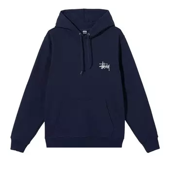 Худи Stussy Basic Hood Navy, синий