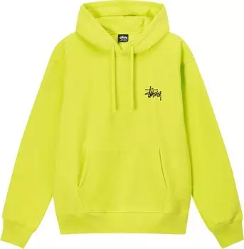Худи Stussy Basic Hoodie 'Keylime', зеленый