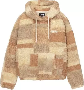 Худи Stussy Bronson Sherpa Hoodie 'Khaki', коричневый