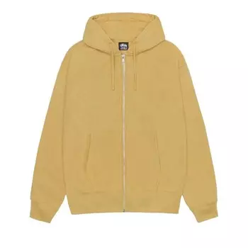 Худи Stussy Buana Stock Zip Hoodie Curry, желтый