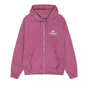Худи Stussy Built To Last Zip Hoodie, розовый