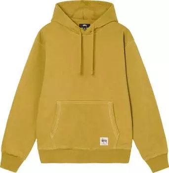 Худи Stussy Contrast Stitch Label Hoodie 'Gold', золотой