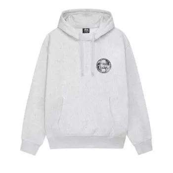 Худи Stussy Dot Stamp Hoodie, цвет Ash Heather