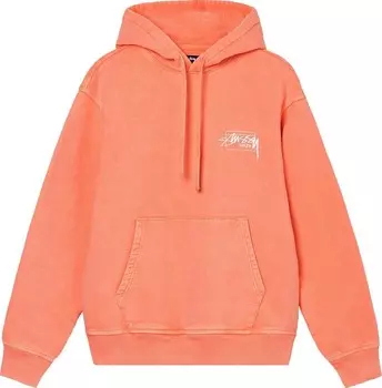 Худи Stussy Dyed Stssy Designs Hoodie 'Peach', оранжевый