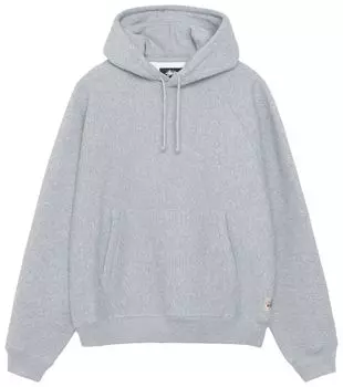 Худи Stussy Fleece Raglan Hoodie 'Grey Heather', серый