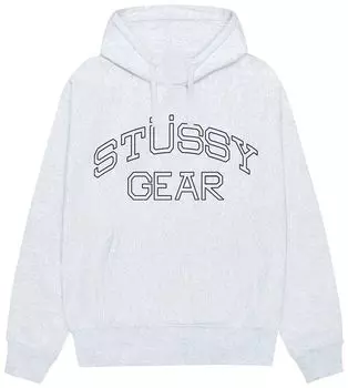 Худи Stussy Gear Hoodie 'Ash Heather', серый