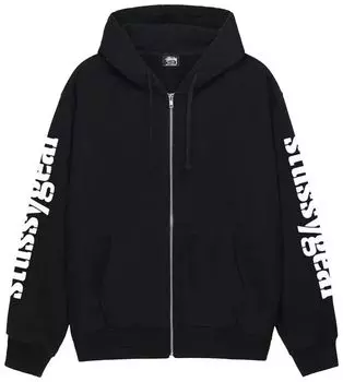 Худи Stussy Gear Zip Hoodie 'Black', черный