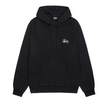 Худи Stussy Pigment Dyed Built Tough 'Black', черный