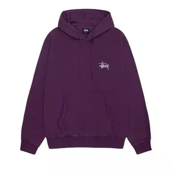 Худи Stussy Pigment Dyed Built Tough 'Purple', фиолетовый