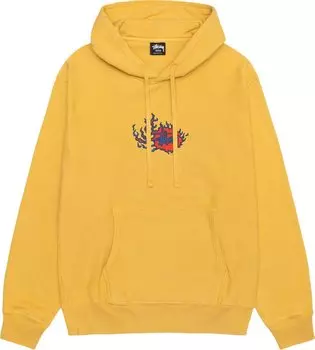 Худи Stussy Pigment Dyed Mosaic Dragon 'Honey', желтый