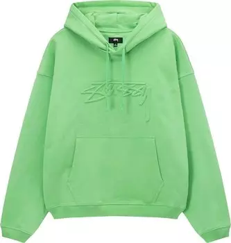 Худи Stussy Relaxed Oversized Hoodie 'Green', зеленый