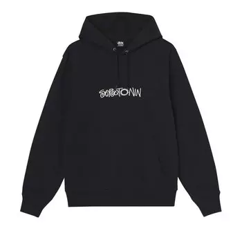 Худи Stussy Serotonin Embroidered 'Black', черный